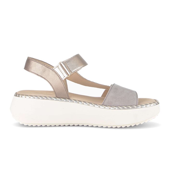 Sandalo con plateau multicolore #1