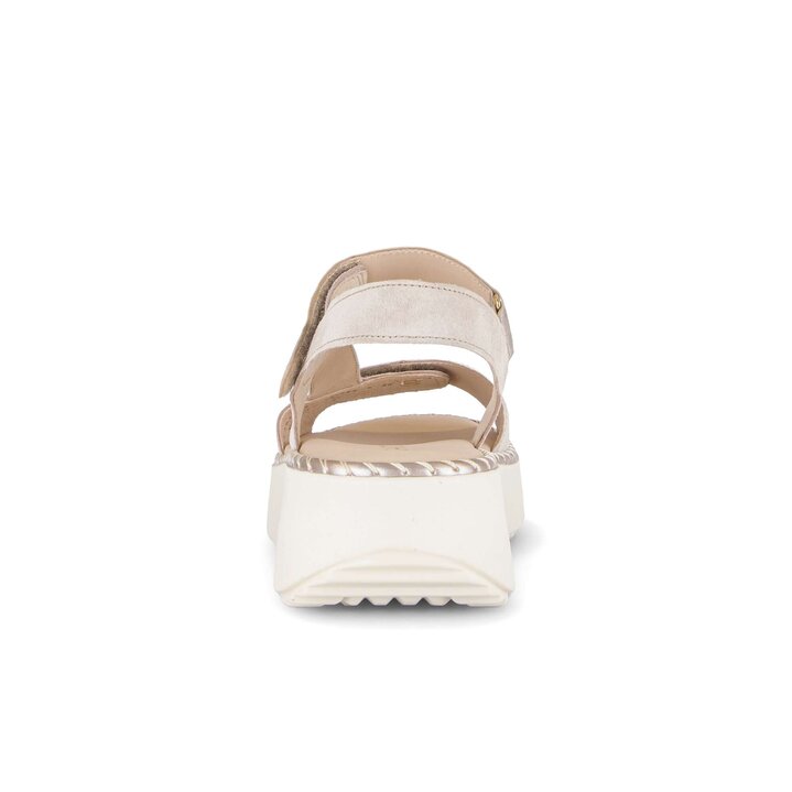 Sandalo con plateau beige #3