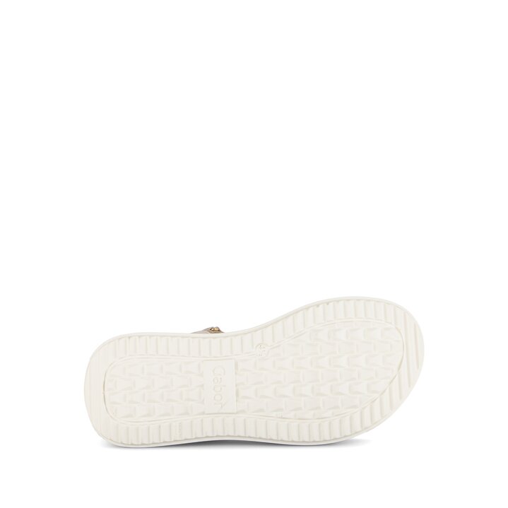 Sandalo con plateau beige #4