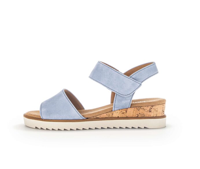 Sandale à plateforme bleu #0