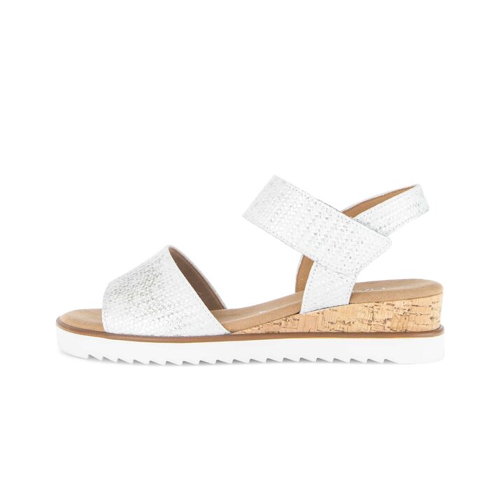 Sandale met plateauzool wit #0