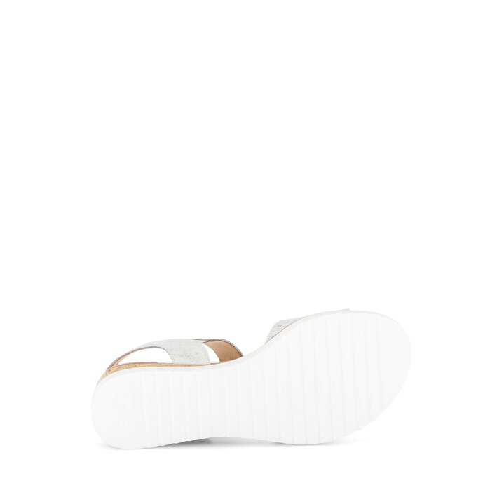 Sandale met plateauzool wit #4
