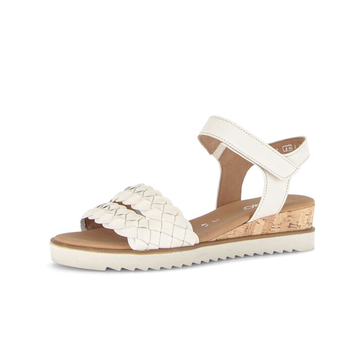 Keilsandalette creme #2