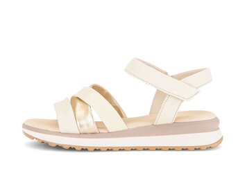 Riemchensandale beige