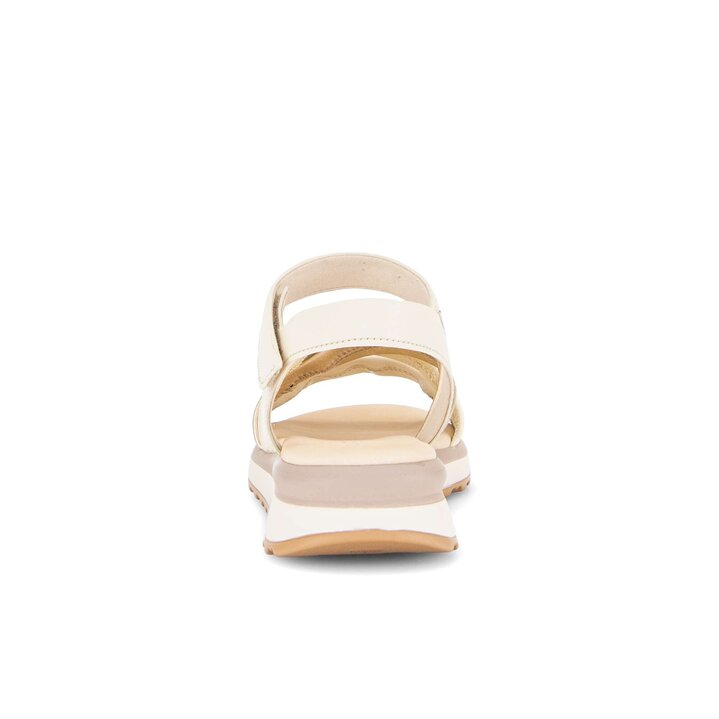 Sandal met riempjes beige #3
