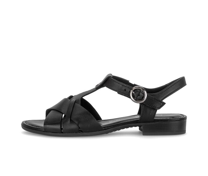 Riemchensandale schwarz #0