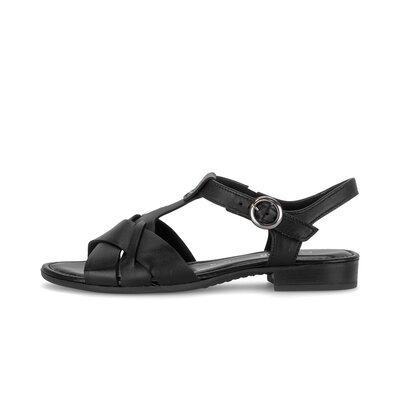 Sandal met riempjes zwart