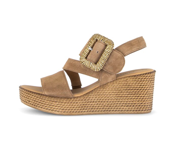 Keilsandalette braun #0