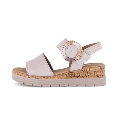 Sandale met plateauzool lila