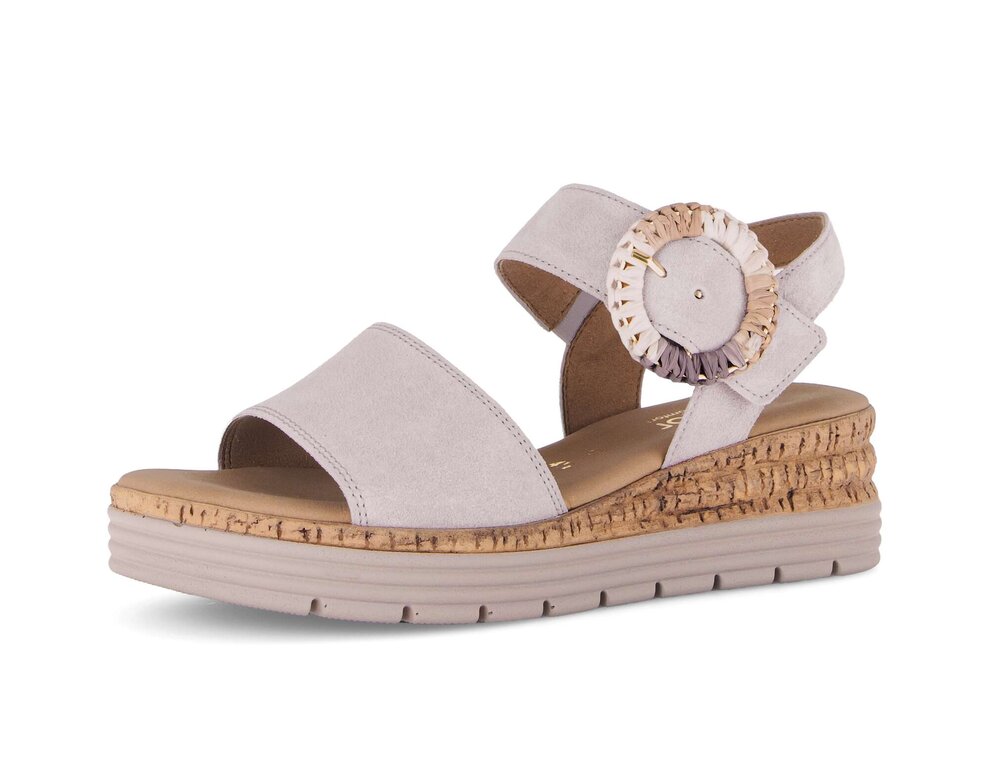 Sandale Femme A.Bocca En Cuir Suédé Beige - Taille 40, Talon Bloc, Fait Main En Italie - Neuf Avec Emballage