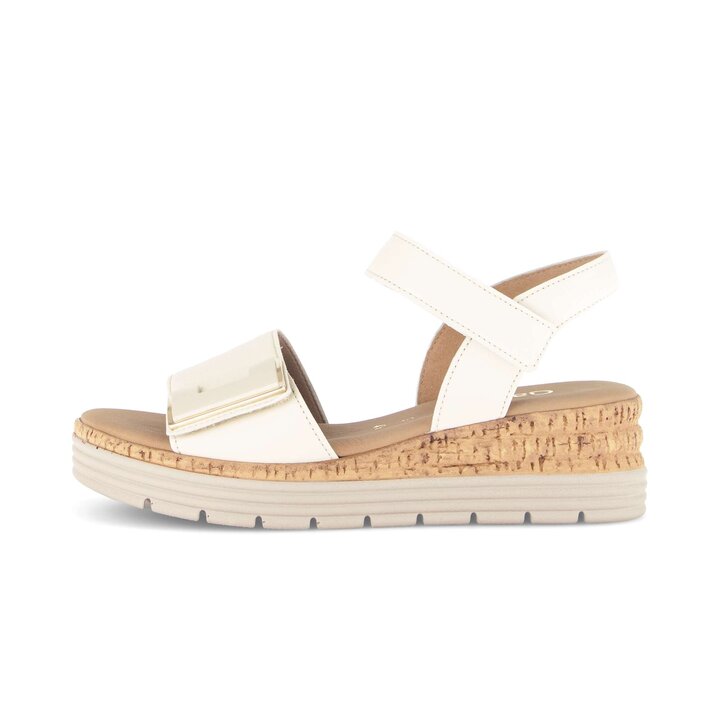 Sandalo con plateau beige #0