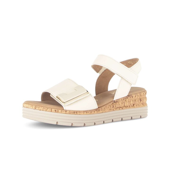 Sandalo con plateau beige #2