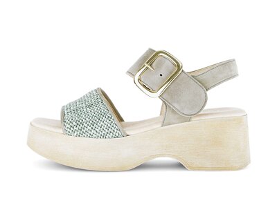 Sandalo con cinturino verde