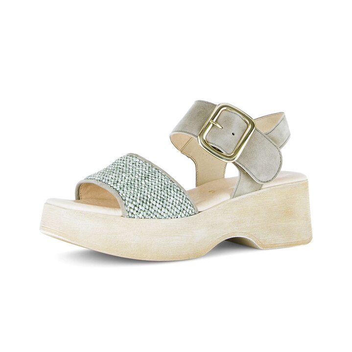 Sandalo con cinturino verde #2