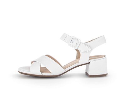 Sandalo con cinturino bianco