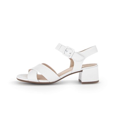 Sandal met riempjes wit