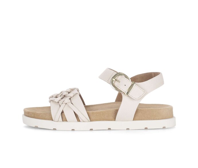 Sandale à plateforme crème #0