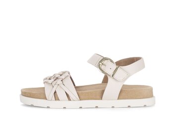 Sandale à plateforme crème