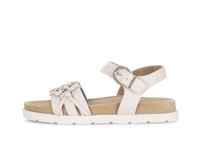 Sandalo con cinturino crema