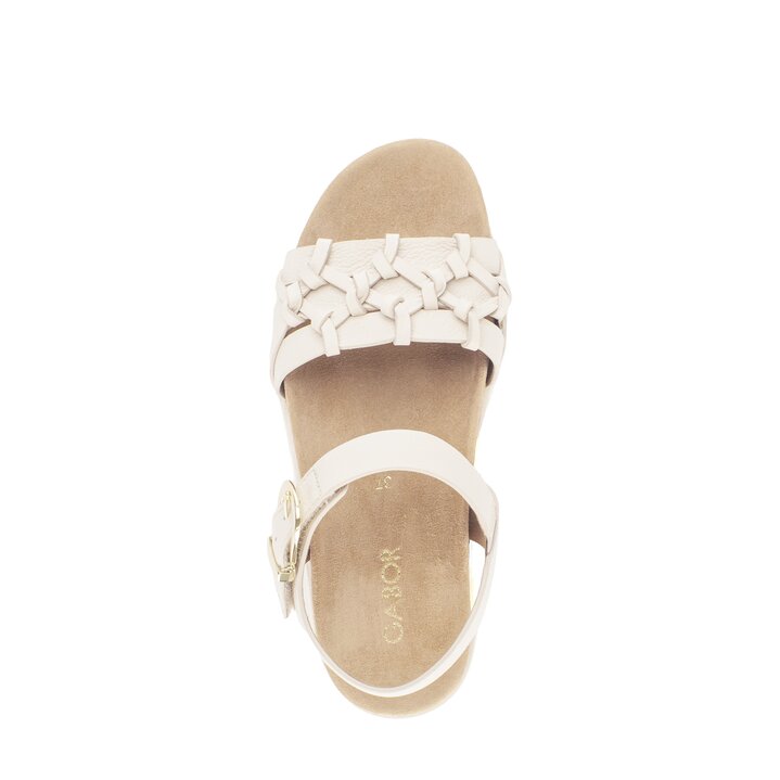 Sandale à bride crème #5