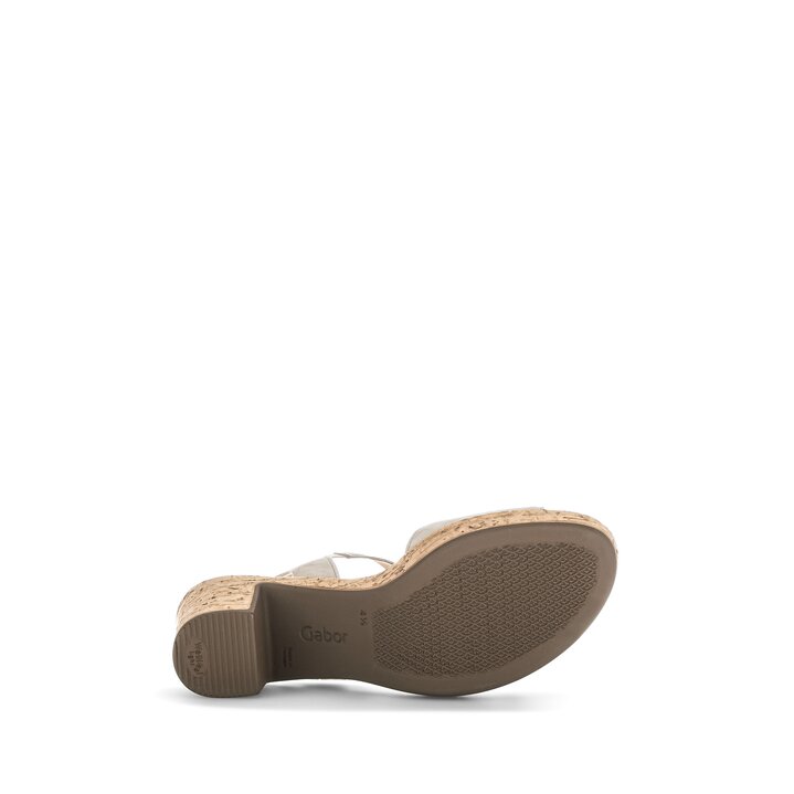 Sandale à bride beige #4