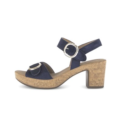 Sandal met riempjes blauw