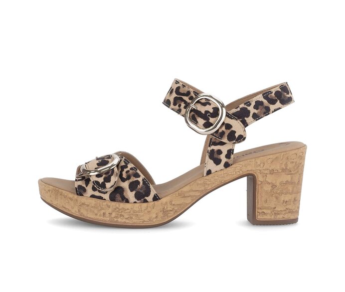 Sandal met riempjes beige #0