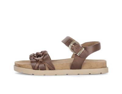 Sandalo con cinturino marrone