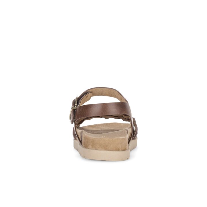 Sandal met riempjes bruin #3