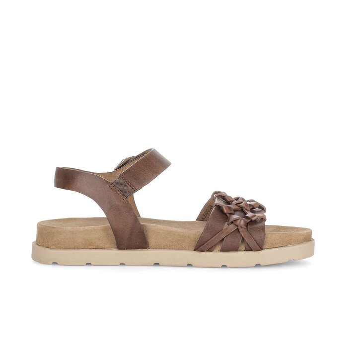 Sandal met riempjes bruin #1