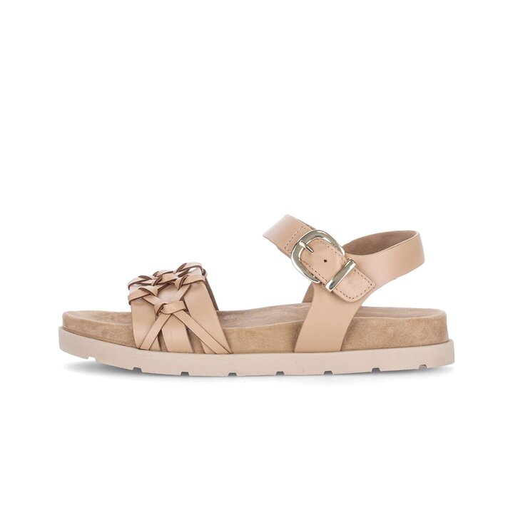 Sandal met riempjes bruin #0