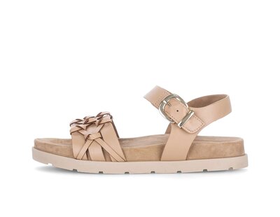 Sandalo con cinturino marrone