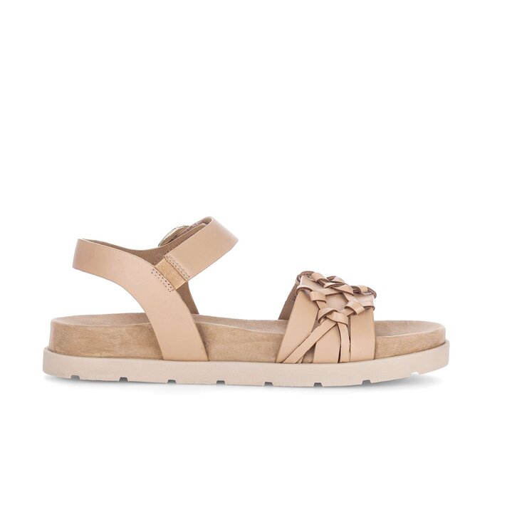 Sandal met riempjes bruin #1