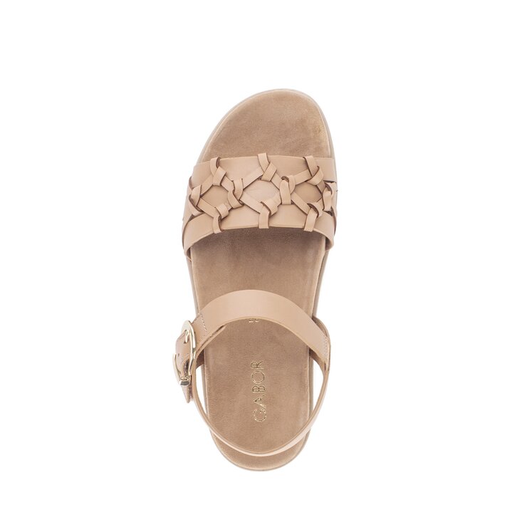 Sandal met riempjes bruin #5