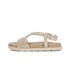 Riemchensandale beige
