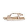 Riemchensandale beige