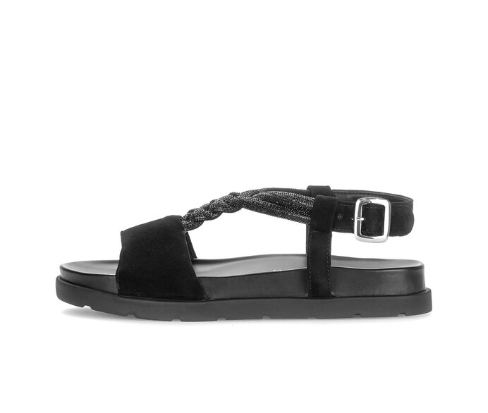 Sandal met riempjes zwart #0