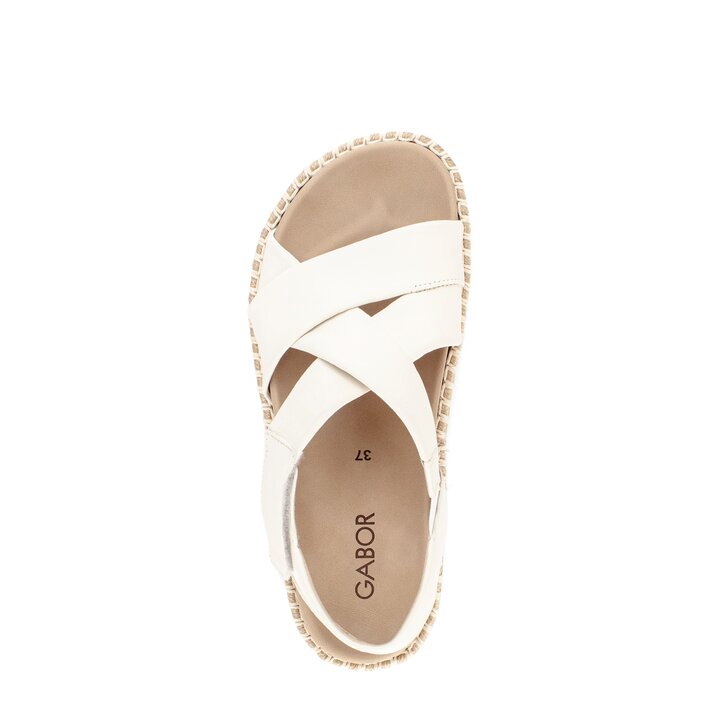 Sandalo con cinturino crema #5