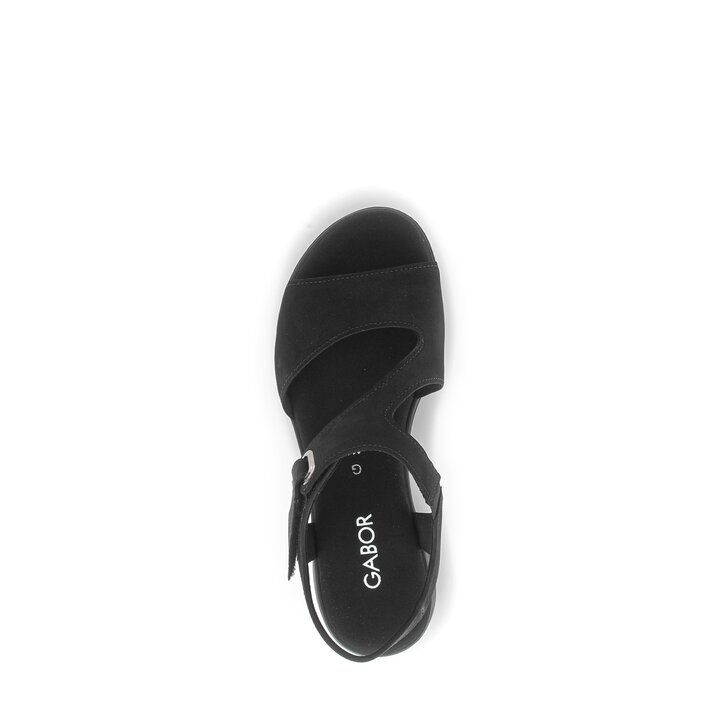 Sandal met riempjes zwart #5