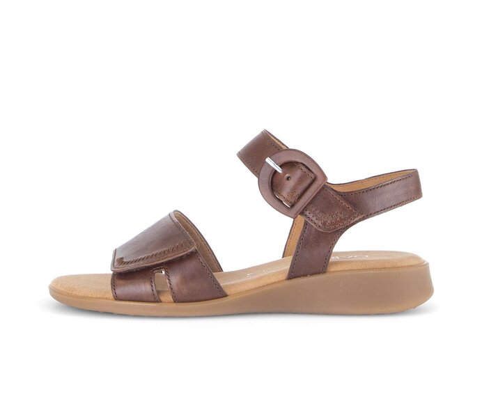 Sandalo con cinturino marrone #0
