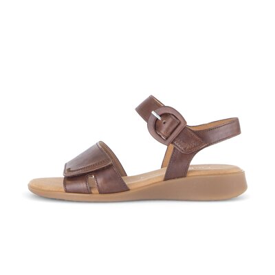 Sandal met riempjes bruin