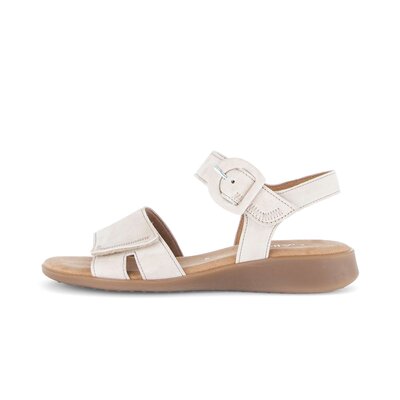 Sandal met riempjes beige