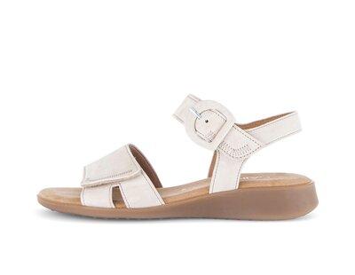 Sandalo con cinturino beige