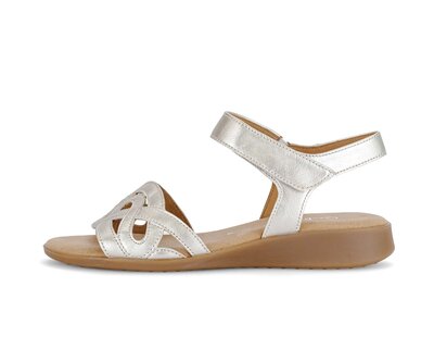 Sandalo con cinturino argento