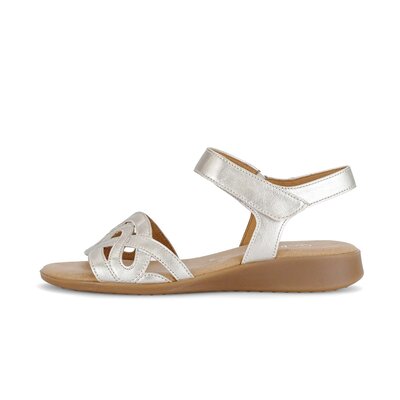 Sandal met riempjes zilver