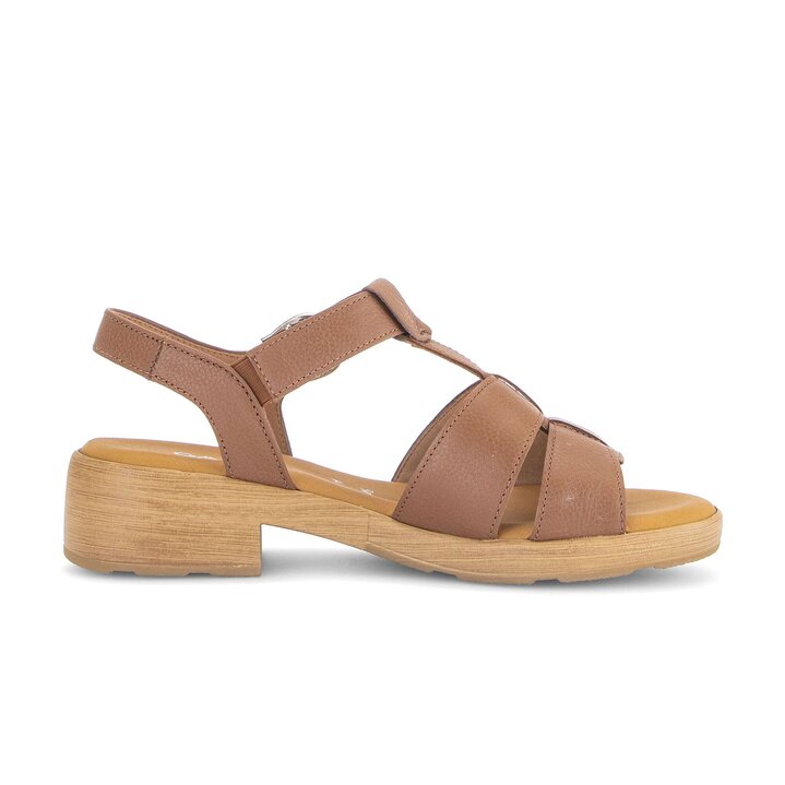 Sandalo con cinturino marrone #1
