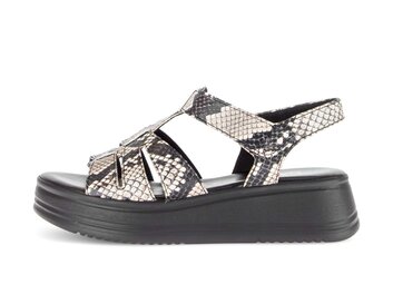 Sandale met plateauzool multicolour