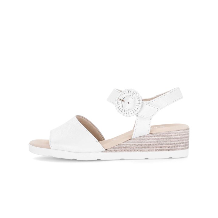 Sandalo con zeppa bianco #0