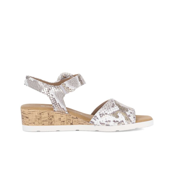 Sandalo con zeppa verde #1