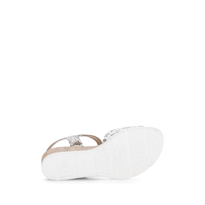 Sandalo con zeppa verde #4